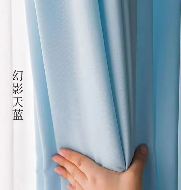 Wholesale light blue scratch-resistant phantom sheer curtain – high-performance window screen