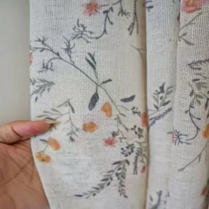 Keqiao wholesale wrinkle-free vintage floral ruffled curtains - bed-and-breakfast window screen