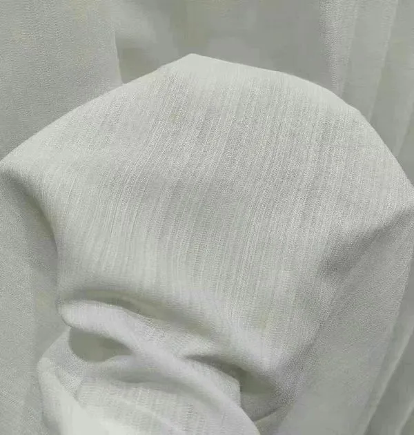 Wholesale white Norwegian sheer curtain – textured voile for minimalist home