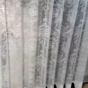 Wholesale European vintage floral lace sheer curtain – ornate patterned for home spaces