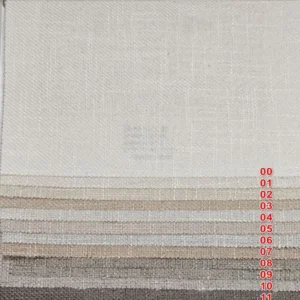 Textured Crosshatch Sheer Curtain Fabric - Neutral Tones Elegance Collection