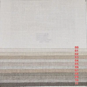 Textured Grid Sheer Curtain Fabric - Neutral Tones Versatile Collection