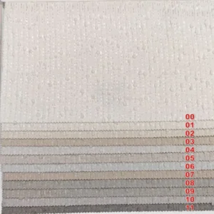 Bubble Textured Sheer Curtain Fabric - Neutral Tones Shimmer Collection