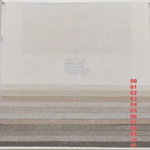 Textured Grid Sheer Curtain Fabric - Neutral Tones Sophistication Collection