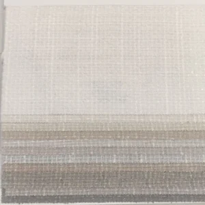 Sparkling Grid Textured Sheer Curtain Fabric - Neutral Tones Glamour Collection
