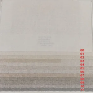 Natural Linen Textured Sheer Curtain Fabric - Beige & Neutral Tones Collection