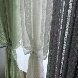 Keqiao wholesale wrinkle-free multicolor floral lace curtains - boutique hotel window treatment