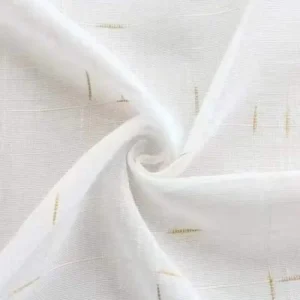 Wholesale white minimalist grid sheer curtain – transparent voile for modern interior