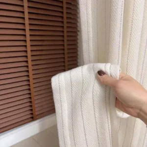 wholesale wool feel sheer curtains with soft texture – B2B window decor