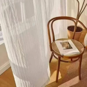 long white sheer curtains hotel