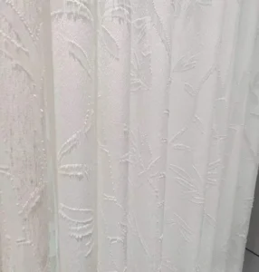 abstract wave jacquard sheer curtain fabric texture (5)