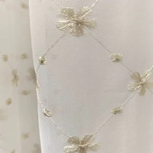 custom diamond pattern lace curtain b2b supplier