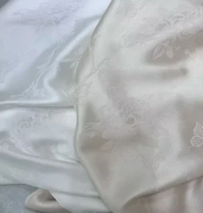 high end satin finish jacquard fabric keqiao manufacturer