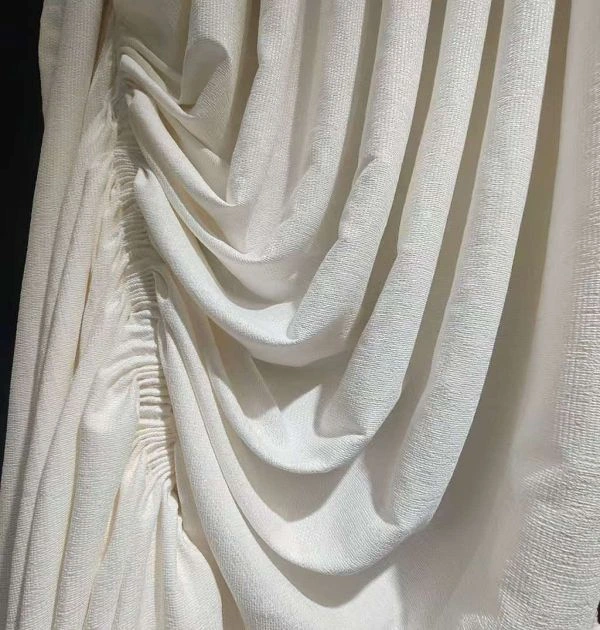 Soft draping solid color curtains for modern living room