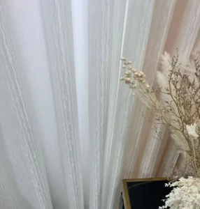modern wave pattern voile curtains living room decor