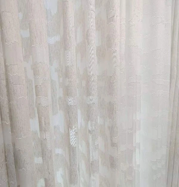 modern white fringe sheer tulle curtain drape