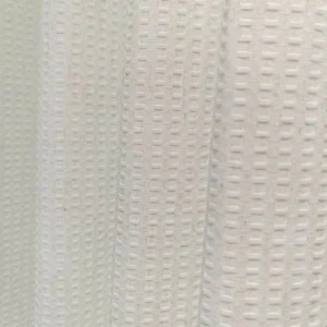 Geometric waffle textured window sheer from direct factory