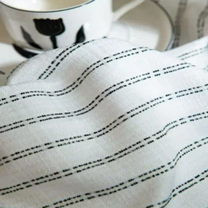 premium woven striped voile fabric manufacture