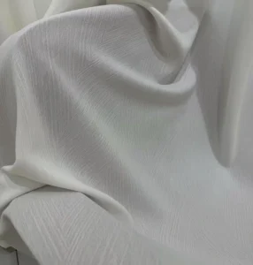 semi-transparent cotton look sheer jacquard fabric