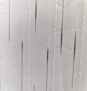 Cheap wholesale broken pinstripe linen textured curtain fabric rolls ready to ship to Africa and Southeast Asia