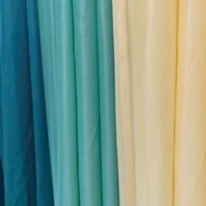 Neutral Color Polyester Sheer Curtain Fabric Samples